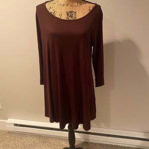 Jollie Lovin Brown Tunic Dress